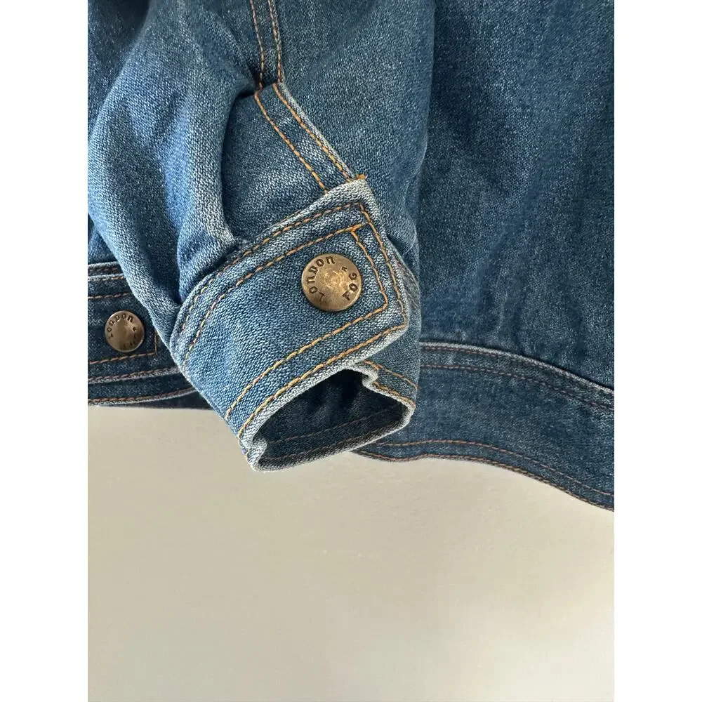 Vintage London Fog Jean Jacket Turbo size Large / 20